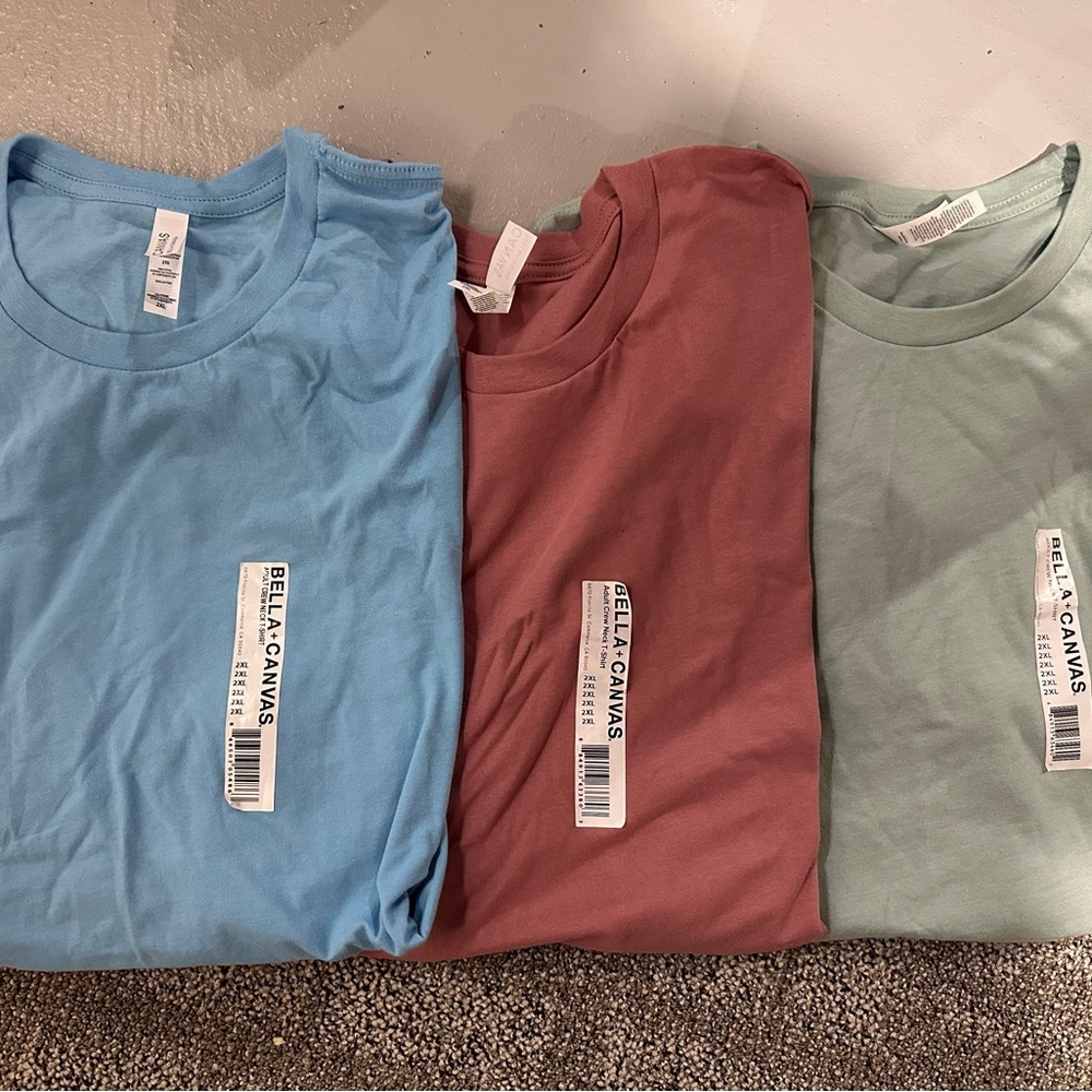Trio of Bella Canvas Tees - NWT